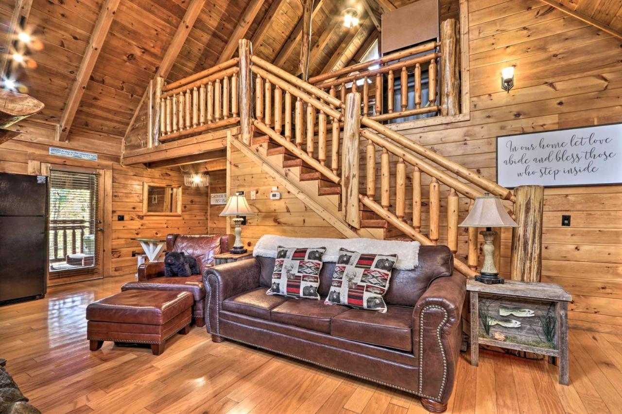 Smoky Mountain Log Cabin 7 Mi To Gatlinburg! Sevierville Exterior photo