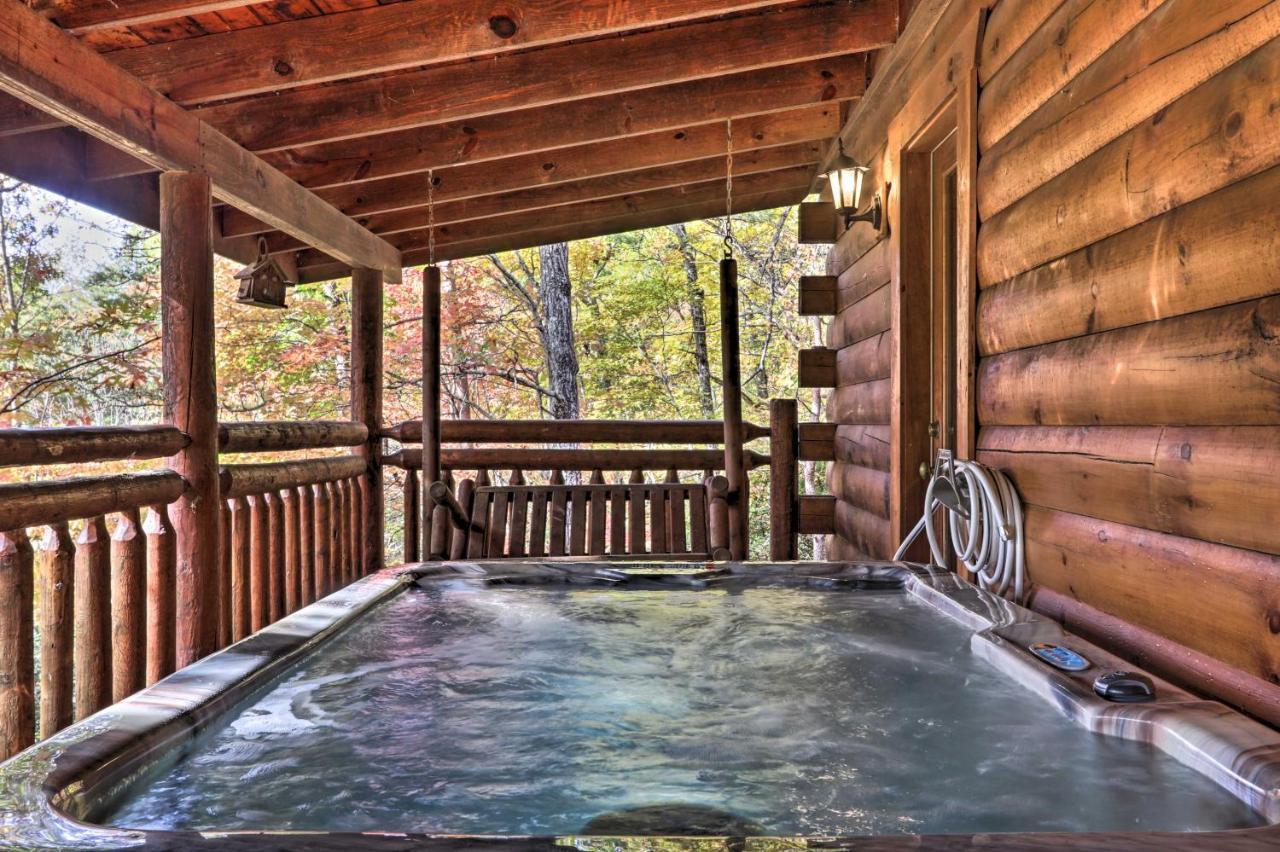 Smoky Mountain Log Cabin 7 Mi To Gatlinburg! Sevierville Exterior photo