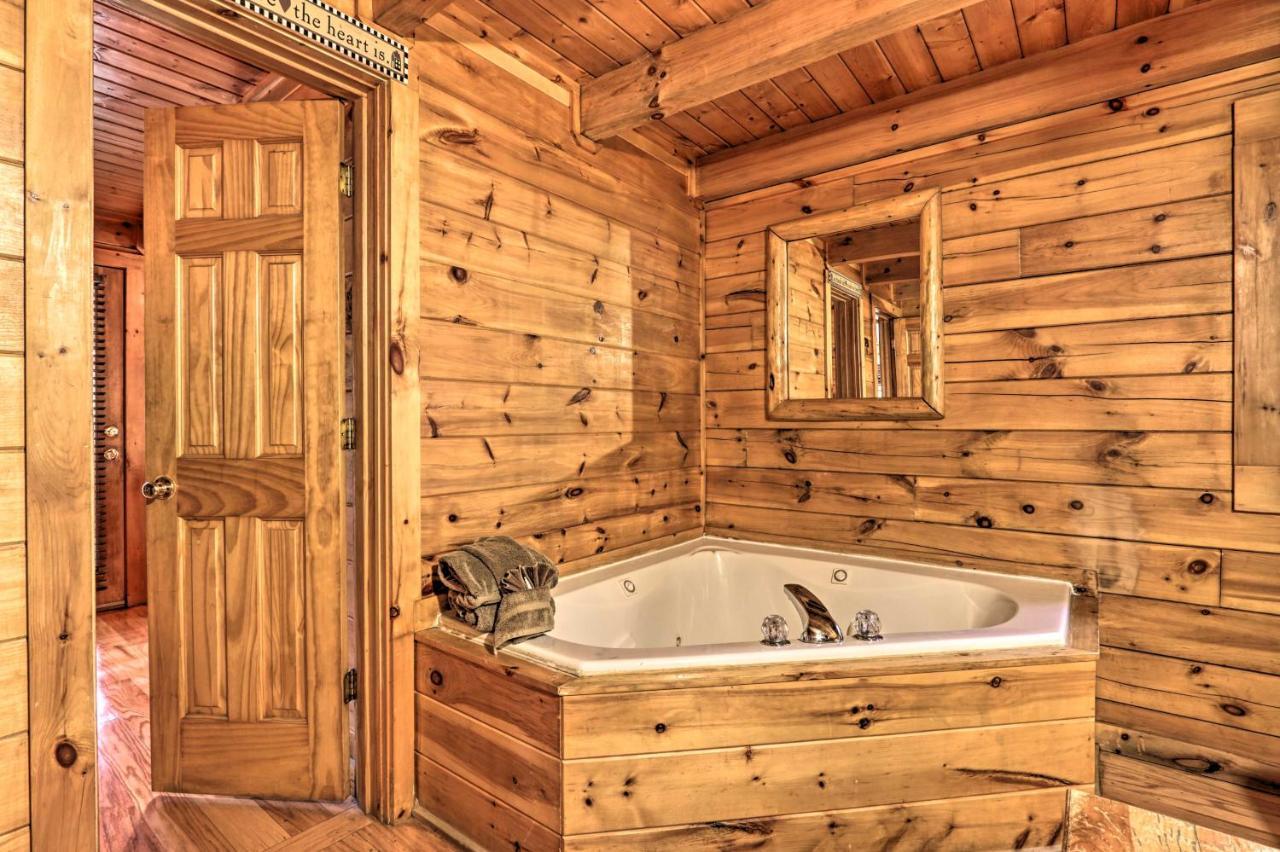 Smoky Mountain Log Cabin 7 Mi To Gatlinburg! Sevierville Exterior photo